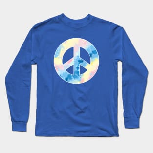 Peace Symbol Tie Dye Vintage Long Sleeve T-Shirt